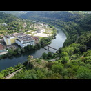 Der Doubs kurz vor Erreichen der Schleife um die Altstadt